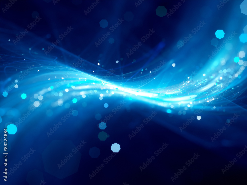 Obraz premium Blue glowing new technology background