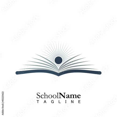 School education logo icon vector