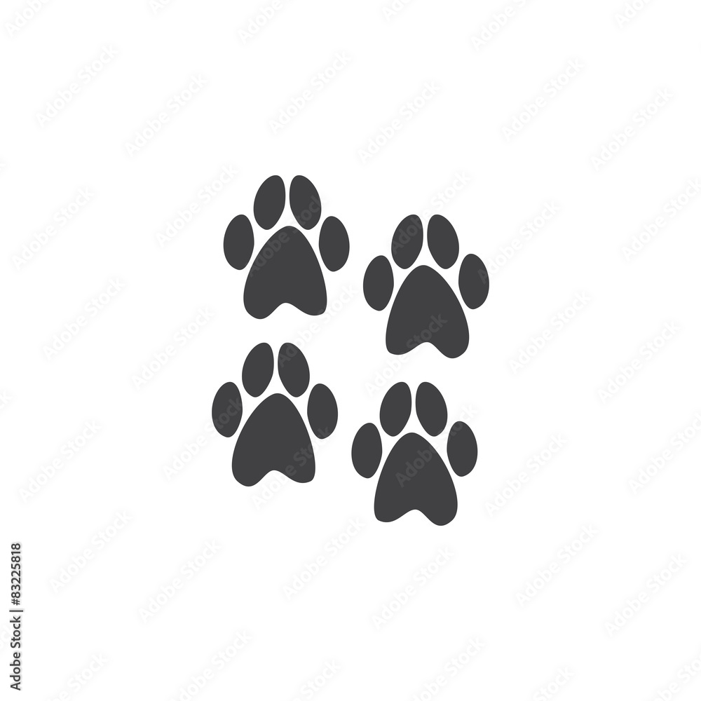 Four paws prints Four paws prints