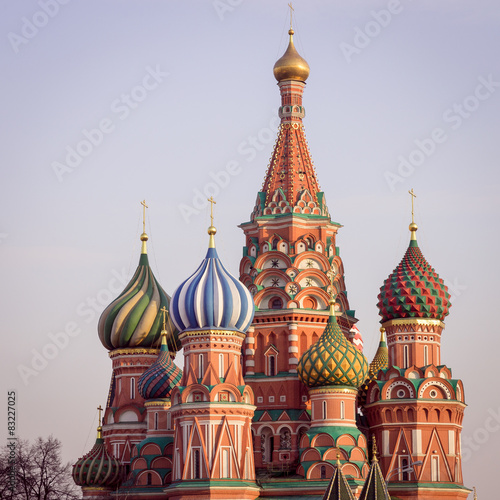 St Basils cathedral on Red Square in Moscow