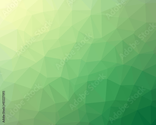 Abstract green polygon background