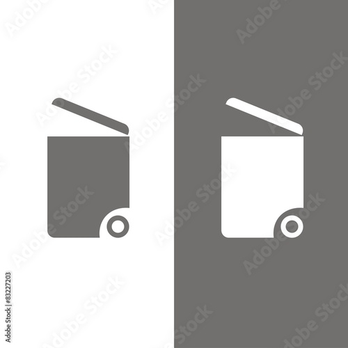 Icono contenedor basura BN