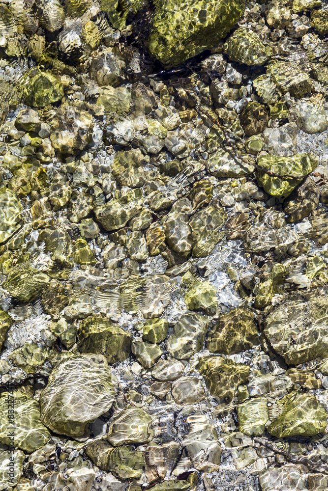 Obraz premium detail of river in the alps