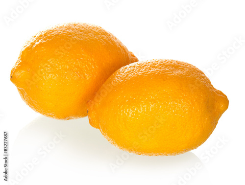 Tasty ripe lemons