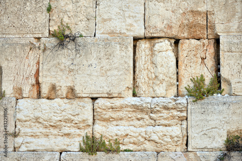 the Western wall in Jerusalem
