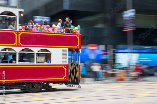 Classical Tram with Blurred Motion