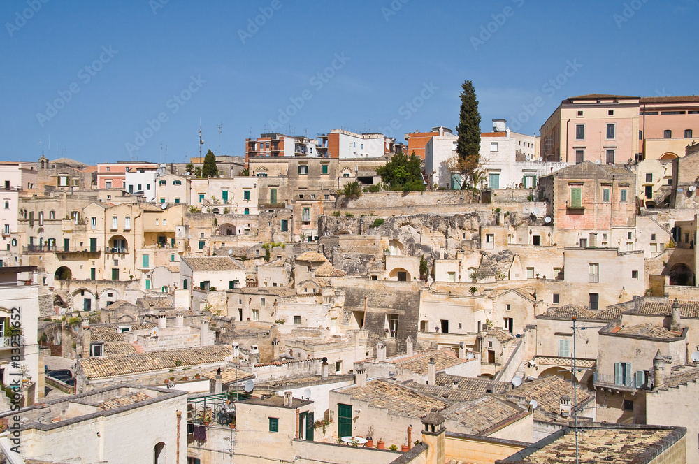 Panoramic view of Matera. Basilicata. Italy. 