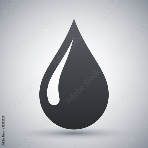 Vector rain drop icon
