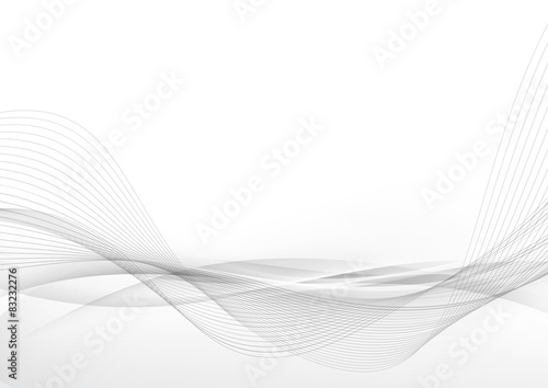 Elegant abstract smooth swoosh speed gray wave