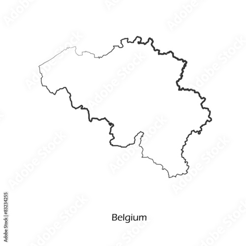Map of Belgium for your design