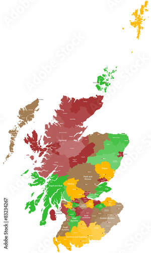 Karte von Schottland