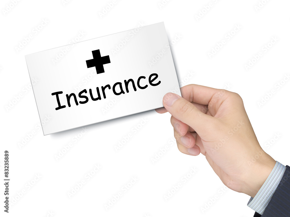 insurance card in hand insurance card in hand