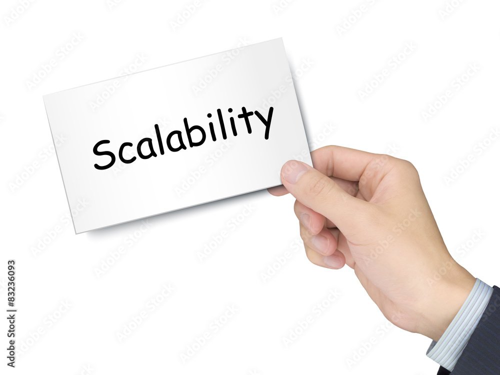 scalability card in hand scalability card in hand
