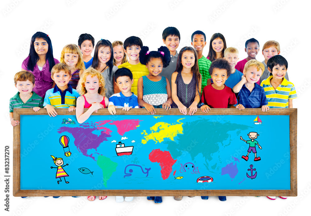 World Kids Journey Adventure Imagination Travel Concept World Kids Journey Adventure Imagination Travel Concept