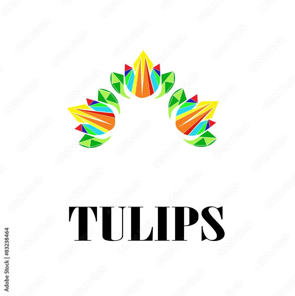 Obraz premium Tulip describe a tulips symbol,logo,or,icon