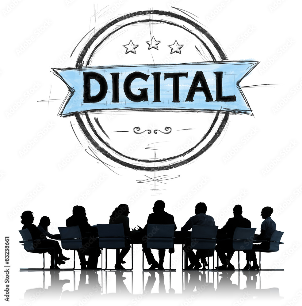 Digital Online Global Communication Community Concept