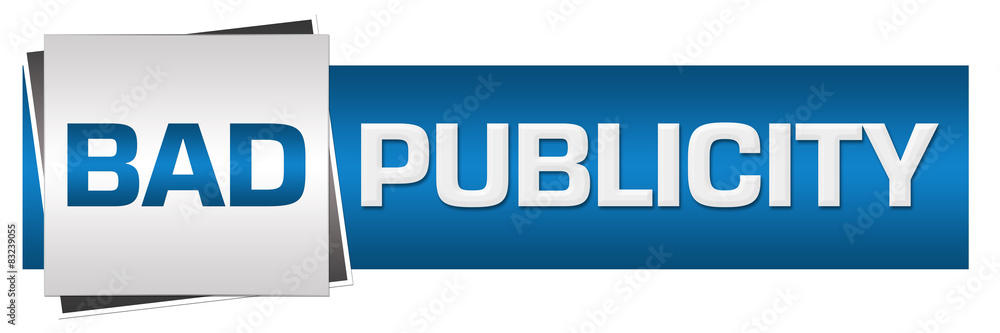 Bad Publicity Blue Grey Button Style Bad Publicity Blue Grey Button Style