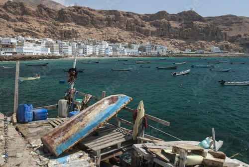 The fishing port of Al Mukalla in Yemen