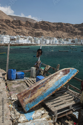 The fishing port of Al Mukalla in Yemen