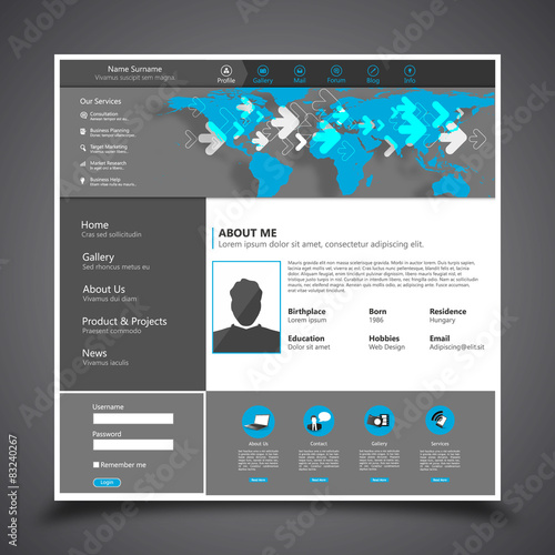 Website template 