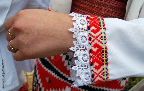 Traditional macedonian costume, details