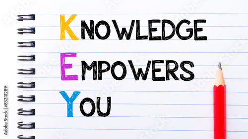 KEY as Knowledge Empowers You Text