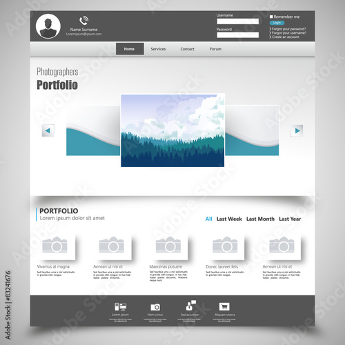 website template for personal portfolio