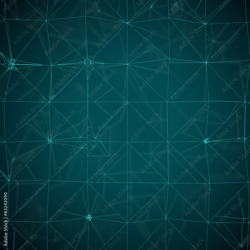 Background- net crated by turquoise triangles Background- net crated by turquoise triangles