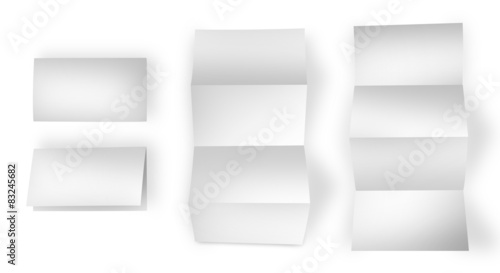 Obraz na plátně mockup leporello folder