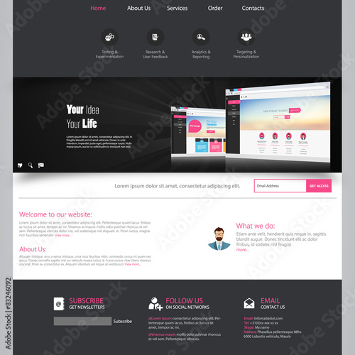 Web design concept 