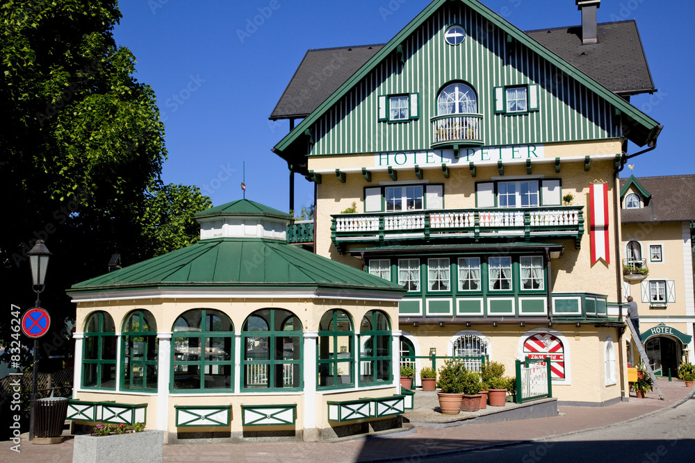 ザンクトヴォルフガンクの緑色のホテル