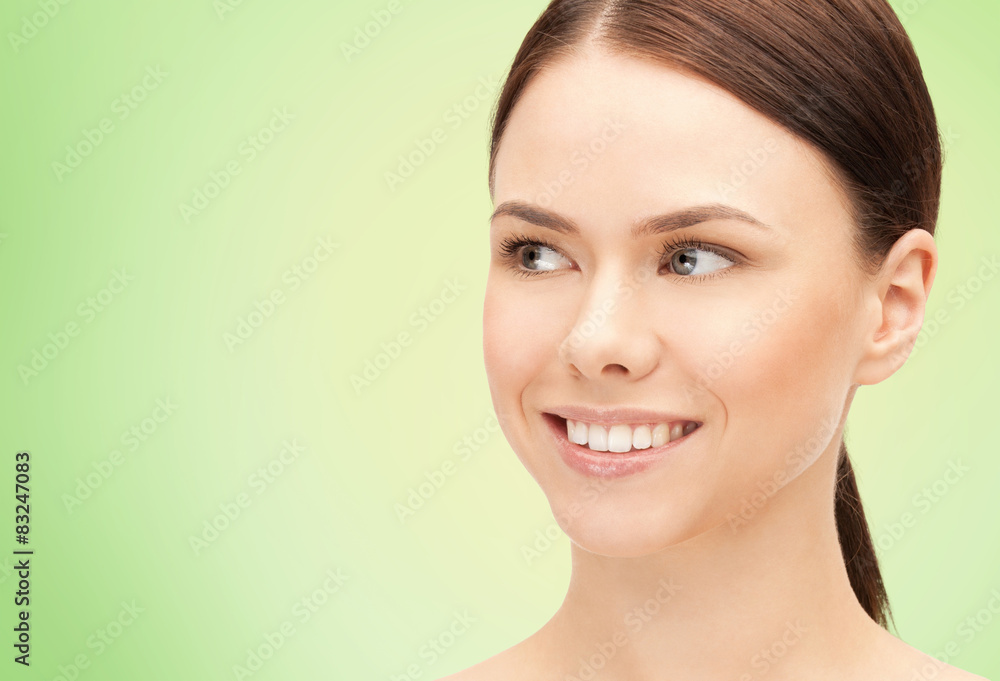 beautiful young woman face beautiful young woman face