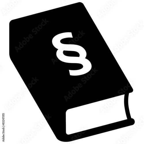 Icon Bürgerliches Gesetzbuch, Paragrafenzeichen, freigestellt 