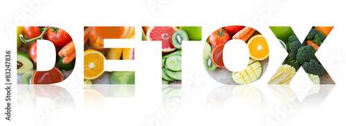detox, healthy eating and vegetarian diet concept photo