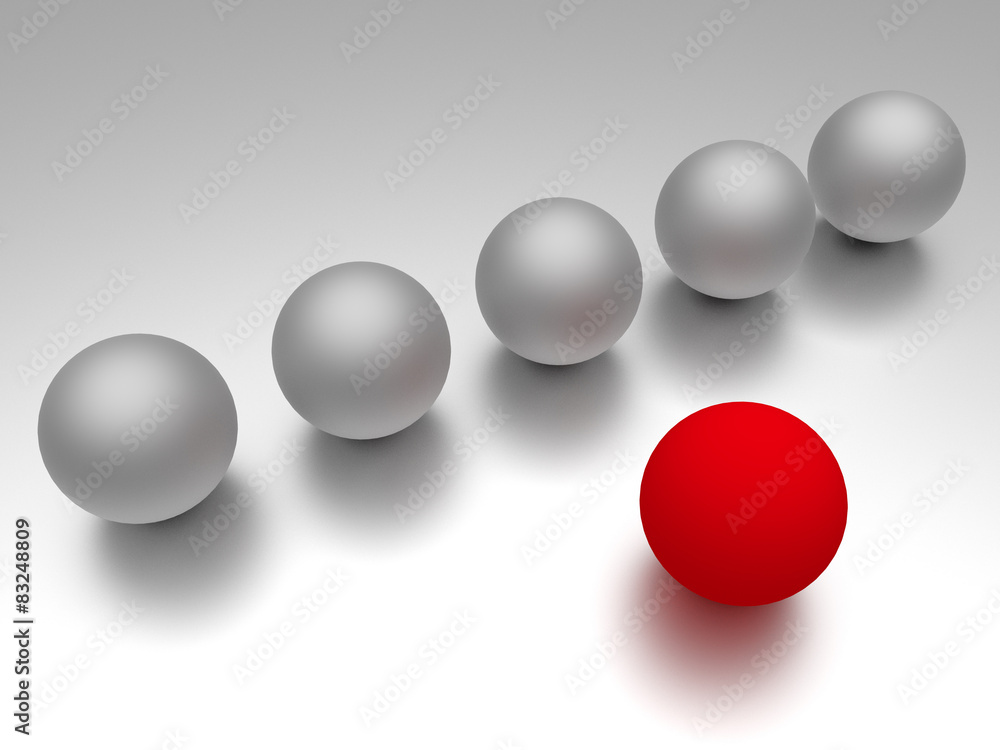 Leader communicates with his team Leader communicates with his team