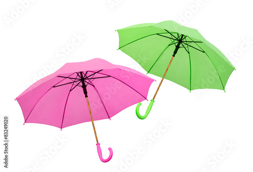 two umbrellas the isolated