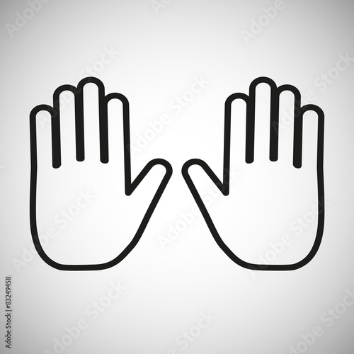 Hand outline icon
