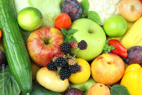 Vegetables and fruits harvest