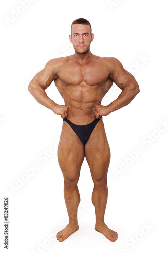 Bodybuilder posing.