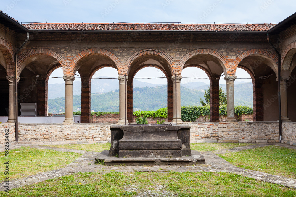 Chiostro, Convento di San Francesco, Bergamo Stock Photo Adobe Stock