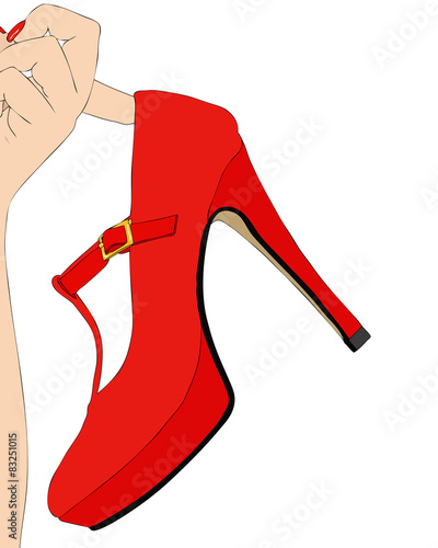 A woman and her shoes