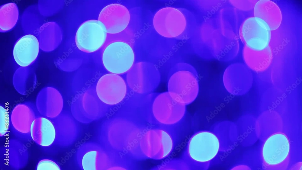 Blinking bokeh lights on blue background Blinking bokeh lights on blue background
