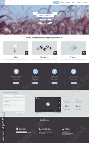 One Page Website Template 