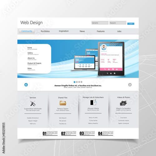 business website template 