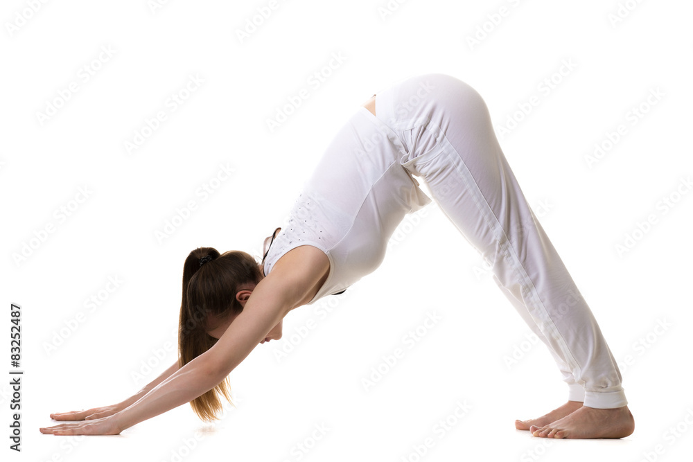 Downward facing dog yoga pose Downward facing dog yoga pose