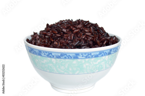Thai rice berry in ceramic bowl