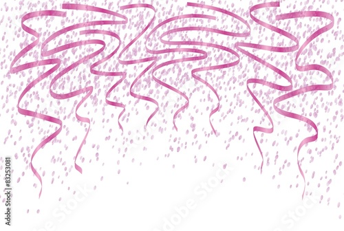 falling violet confetti
