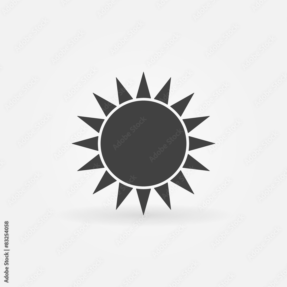 Black sun logo or icon