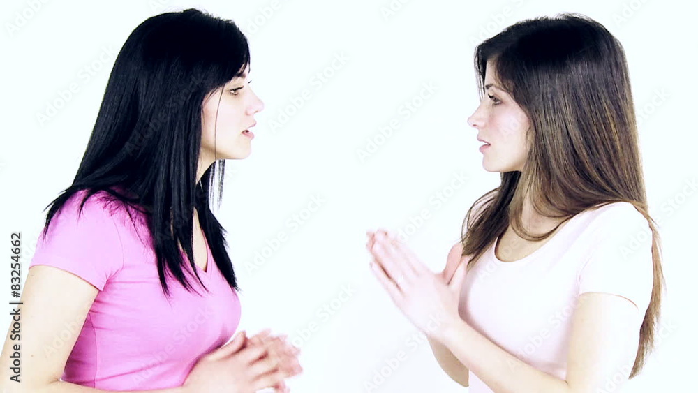 Women fighting holding hair angry medium shot slow motion Women fighting holding hair angry medium shot slow motion