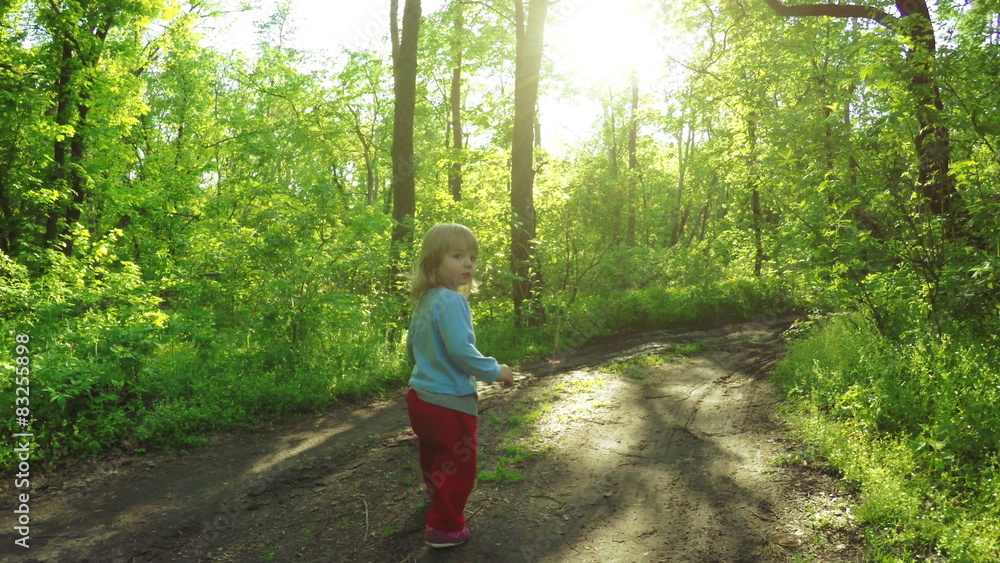 Little girl in nature Little girl in nature